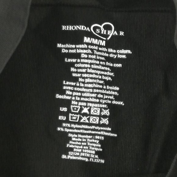 Rhonda Shear Womens Lot of 2 Shaping Shorts Bottom Multicolor High Waisted M New - Picture 10 of 11